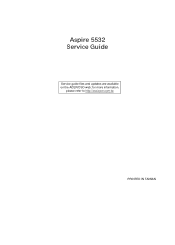 Acer Aspire 5532 Acer Aspire 5532 Notebook Series Service Guide
