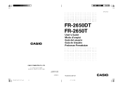 Casio FR-2650DT User Guide