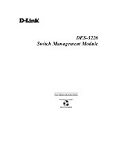 D-Link DES-3226 Switch Management Module