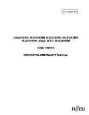 Fujitsu MJA2500BH Maintenance Manual