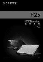 Gigabyte P25X v2 Manual
