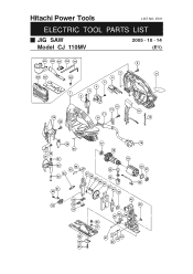 Hitachi CJ110MV Parts List