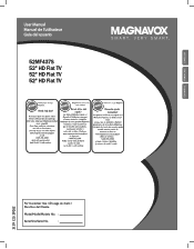 Magnavox 52MF437S User manual,  English (US)