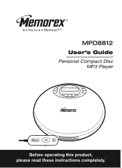 Memorex MPD8812 User Guide