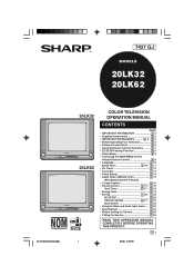 Sharp 20LK32 Operation Manual