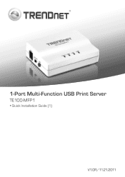 TRENDnet TE100-MFP1 Quick Installation Guide