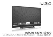 Vizio E28h-C1 Quickstart Guide (Spanish)