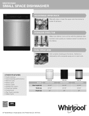 Whirlpool WDF550SAH Specification Sheet