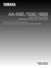 Yamaha AX-892 Owner's Manual