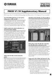 Yamaha PM5D V1.10 Supplementary Manual