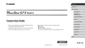 Canon PowerShot G7 X Mark II User Manual