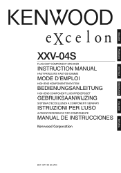 Kenwood XXV-04S Instruction Manual