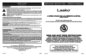 Lasko S20620 User Manual