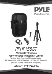 Pyle PPHP155ST Instruction Manual