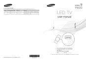 Samsung UN60ES7500F Quick Guide Easy Manual Ver.1.0 (English)