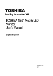 Toshiba PA5022U-1LC3 User's Guide for PA5022U-1LC3 USB Monitor