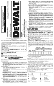 Dewalt DWE5010 Instruction Manual