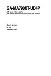 Gigabyte GA-MA790XT-UD4P Manual