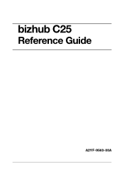 Konica Minolta bizhub C25 bizhub C25 Reference Guide