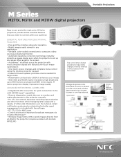 NEC NP-M271X Specification Brochure