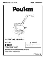 Poulan FT825 User Manual
