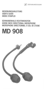 Sennheiser MD 908 Instructions for Use