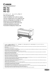 Canon imagePROGRAF TX-4000 MFP T36 imagePROGRAF RU-42 / RU-32 / RU-22 Roll Unit Setup Guide