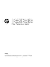 HP Latex 800 Site Preparation Guide