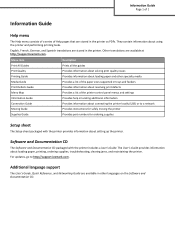 Lexmark MS812dn Information Guide