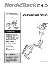 NordicTrack E4.0 Elliptical German Manual