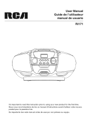 RCA Ri171 Ri171 Product Manual