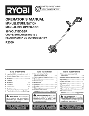 Ryobi P2300A Operation Manual
