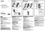 Sony MHS-PM5/L Operating Instructions