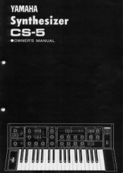 Yamaha CS-5 Owner's Manual