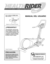 HealthRider E660 Elliptical Spanish Manual