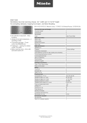 Miele ESW 7580 Product sheet