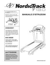 NordicTrack T 13.0 Treadmill Italian Manual