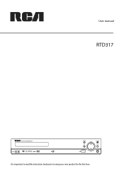 RCA RTD317 RTD317 Product Manual