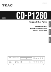 TEAC CD-P1260 CD-P1260 Manual