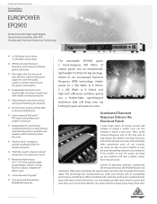 Behringer EPQ900 Product Information Document