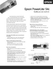 Epson PowerLite 54c Product Brochure