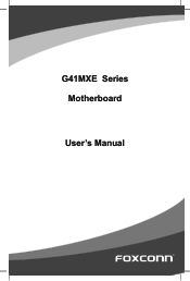 Foxconn G41MXE English Manual.