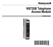 Honeywell W8735B Owner's Manual