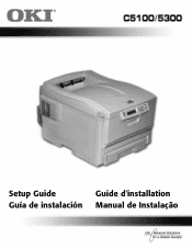 Oki C5300n OKI C5100/C5300 Setup Guide / Guide d'installation / Gu쟠de instalaci?n / Manual de Instala袯
