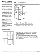 KitchenAid KRMF606ESS Dimension Guide