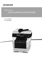 Kyocera ECOSYS FS-3540MFP FS-3540MFP/3640MFP Quick Installation Guide Rev-1 2011.6