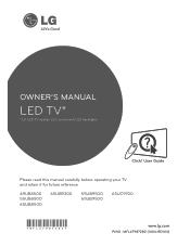LG 49UB8500 Owners Manual