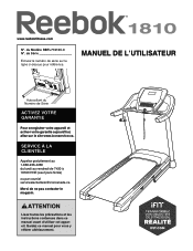 Reebok 1810 Treadmill Canadian French Manual