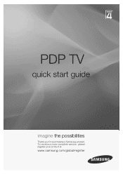 Samsung PS50A410C1 Quick Start Guide