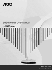AOC e2343F User Manual